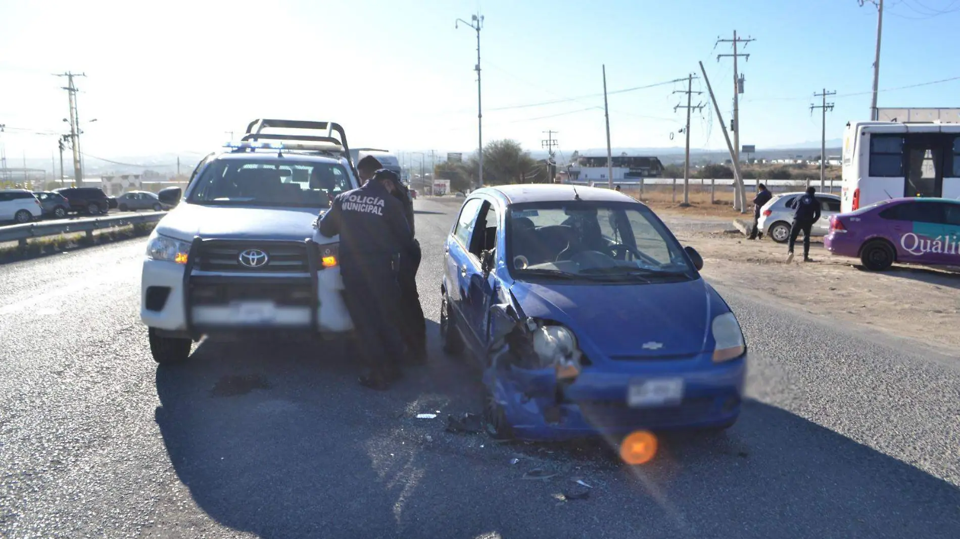 Auto y camión